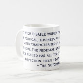 De beruchte Mok van het citaat RBG (Voorkant links)