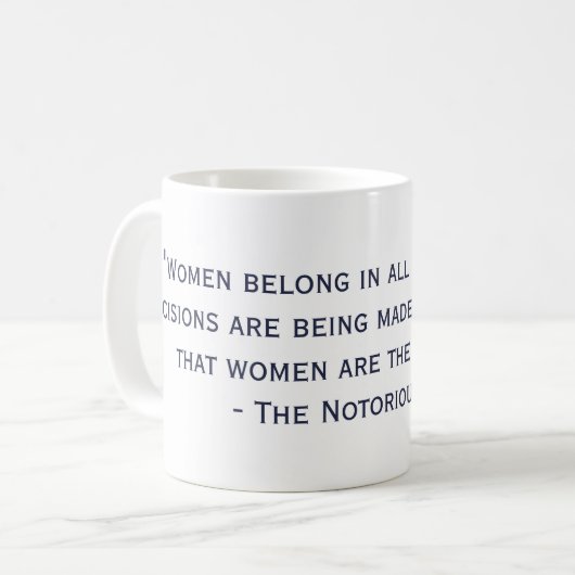 De beruchte Mok van het citaat RBG (Voorkant links)