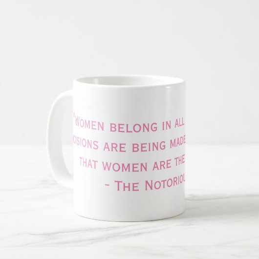 De beruchte Mok van het citaat RBG (Voorkant links)