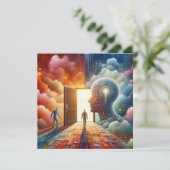 De bescheiden geleerde kaart (Staand voorkant)