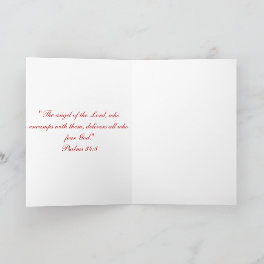 De Beschermengel van de vlam Kaart (Binnen)