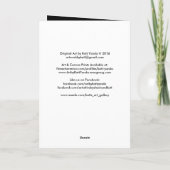 De beschermer - het Oorspronkelijke Wenskaart van Kaart (Achterkant)