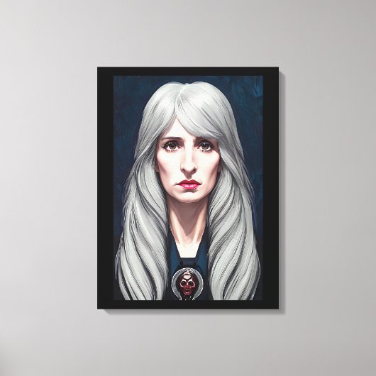 De beschermer van de heks Fantasy kunst schilderen Canvas Afdruk (Voorkant)