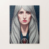 De beschermer van de heks Fantasy kunst schilderen Legpuzzel (Verticaal)
