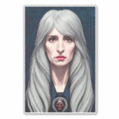 De beschermer van de heks Fantasy kunst schilderen Sticker (Voorkant)