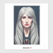 De beschermer van de heks Fantasy kunst schilderen Sticker (Vel)