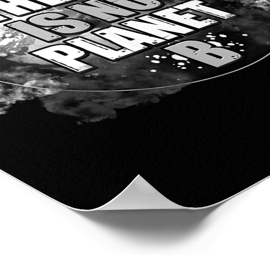 De bescherming van het milieu in de wereld alleen  poster (Hoek)