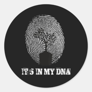 De bescherming van het milieu zit in mijn DNA Ronde Sticker