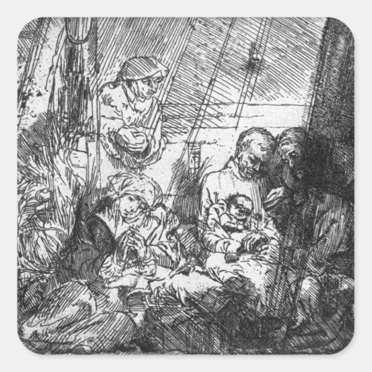 De beschikking, 1654 vierkante sticker (Voorkant)
