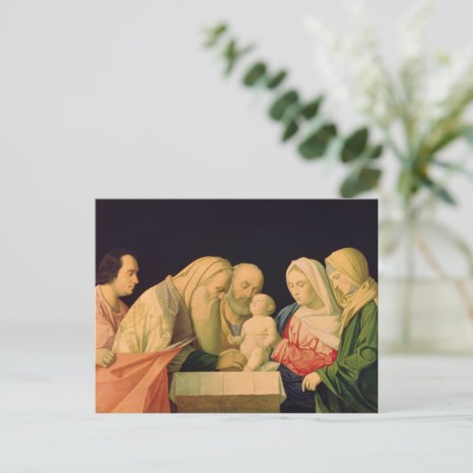 De beschikking briefkaart (Staand voorkant)