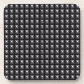 De beslagen Textuur van het Staal Drankjes Onderzetter (Voorkant)