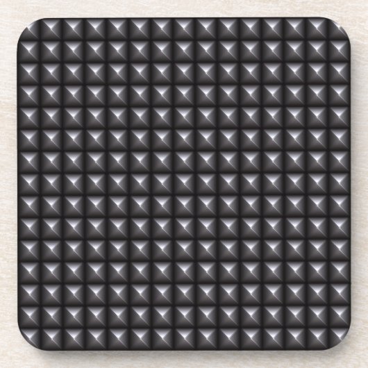 De beslagen Textuur van het Staal Drankjes Onderzetter (Voorkant)