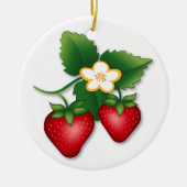 De Bessie Aardbei Keramisch Ornament (Voorkant)
