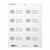 De best-meest populaire superheldere kleuren ter w etiket (Full Sheet)