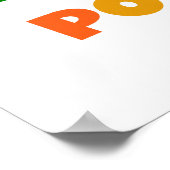 De best-meest populaire superheldere kleuren ter w poster (Hoek)