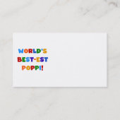 De best-meest populaire superheldere kleuren ter w visitekaartje (Achterkant)