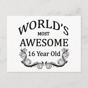 De beste 16-jarige ter wereld briefkaart