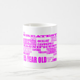 De beste 80 meisjes roze 85 jaar oud koffiemok
