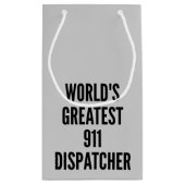 De beste 911 Dispatcher ter wereld Klein Cadeauzakje (Achterkant)