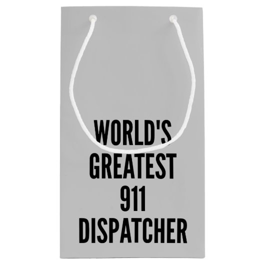 De beste 911 Dispatcher ter wereld Klein Cadeauzakje (Achterkant)