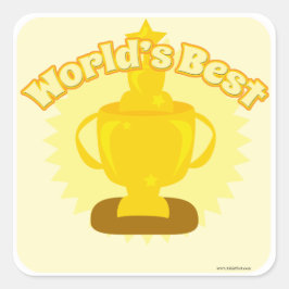 De beste aanpasbare design ter wereld! vierkante sticker