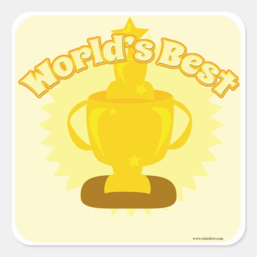 De beste aanpasbare design ter wereld! vierkante sticker (Voorkant)