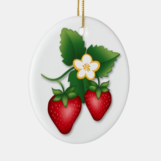 De beste aardbei van de bes keramisch ornament (Rechts)