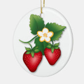 De beste aardbei van de bes keramisch ornament (Links)