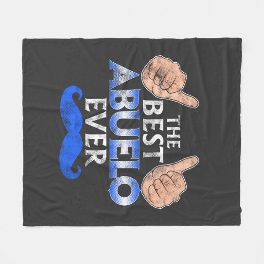 De beste Abuelo ooit Fleece Deken (Voorkant (Horizontaal))