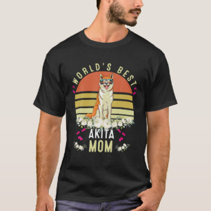 De beste Akita mama Dog Mama Funny ter wereld T-shirt