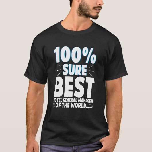 De beste algemeen directeur van het hotel van de w t-shirt (Voorkant)