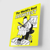 De Beste Architect Ter Wereld Vierkante Klok (Hoek)