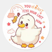 De beste artistieke schilderijen ronde sticker (Voorkant)