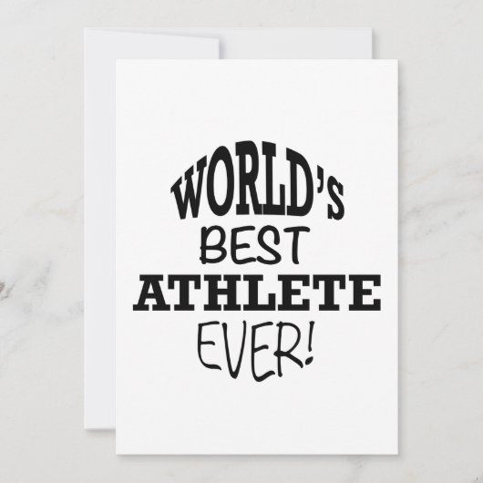 De beste atleet ter wereld ooit kaart (Voorkant)