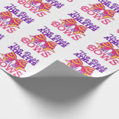 De beste atleten Draag bogen schattig cheerleading Cadeaupapier (Hoek)