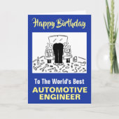 De beste auto-ingenieur ter wereld kaart (Voorkant)