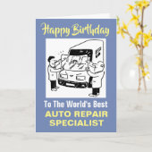 De beste auto reparatie specialist ter wereld kaart (Gele Bloem)