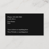 De beste auto Visitekaartjes (Achterkant)