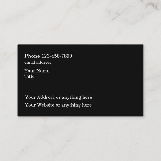 De beste auto Visitekaartjes (Achterkant)