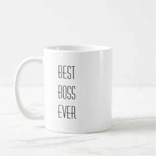 De beste baas ooit is een dunne, geïnspireerde mo koffiemok