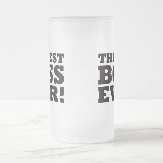 De beste baas ooit matglas bierpul (Center)