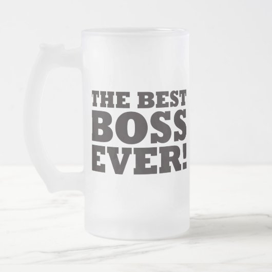 De beste baas ooit matglas bierpul (Links)