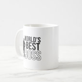 De beste baas ter wereld met een golfspeler koffiemok (Voorkant links)