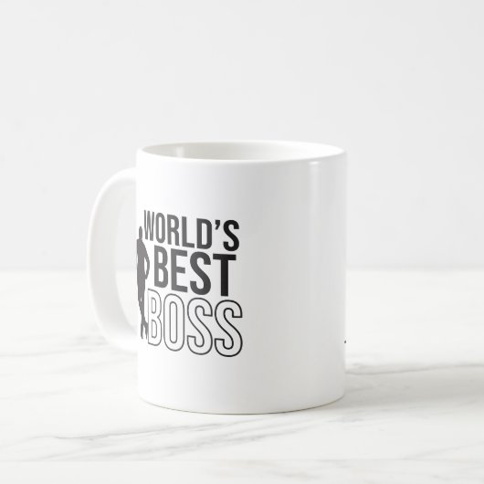 De beste baas ter wereld met een golfspeler koffiemok (Voorkant links)