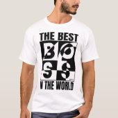 De beste baas ter wereld Wit T-shirt (Voorkant)