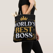 De beste baas van de wereld tote bag (Dichtbij)