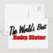 De beste Baby zuster ter wereld Briefkaart (Voorkant / Achterkant)