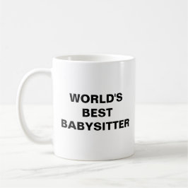 De beste babysitter ter ter wereld koffiemok