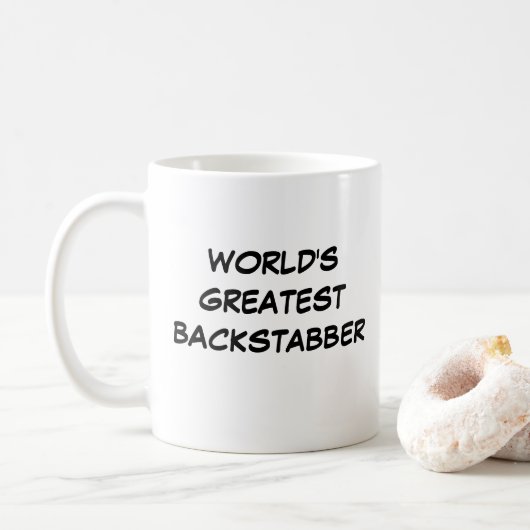 De beste backstabber ter wereld Mok (Met donut)