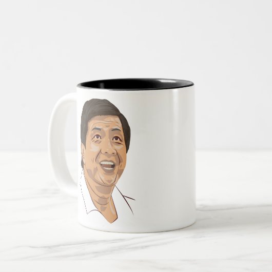 de beste badminton spelers uit de hele tijd tweekleurige koffiemok (Voorkant links)